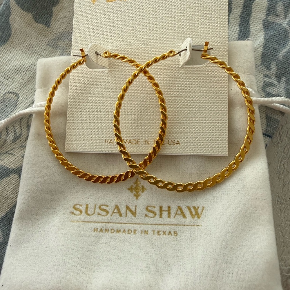 Susan Shaw hoop earrings.